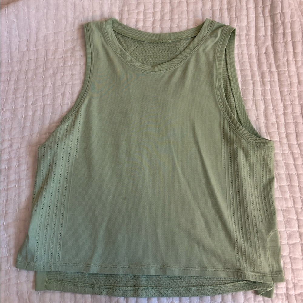 Lululemon Athletica Green Tank Top